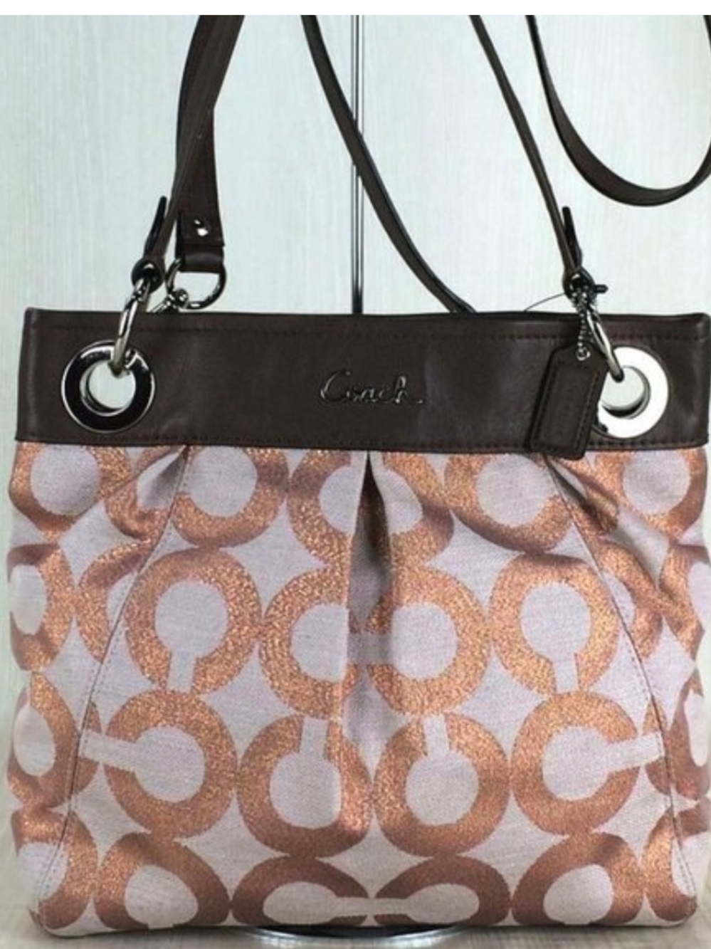 Coach Ashley Op Art Shoulder/Crossbody Bag